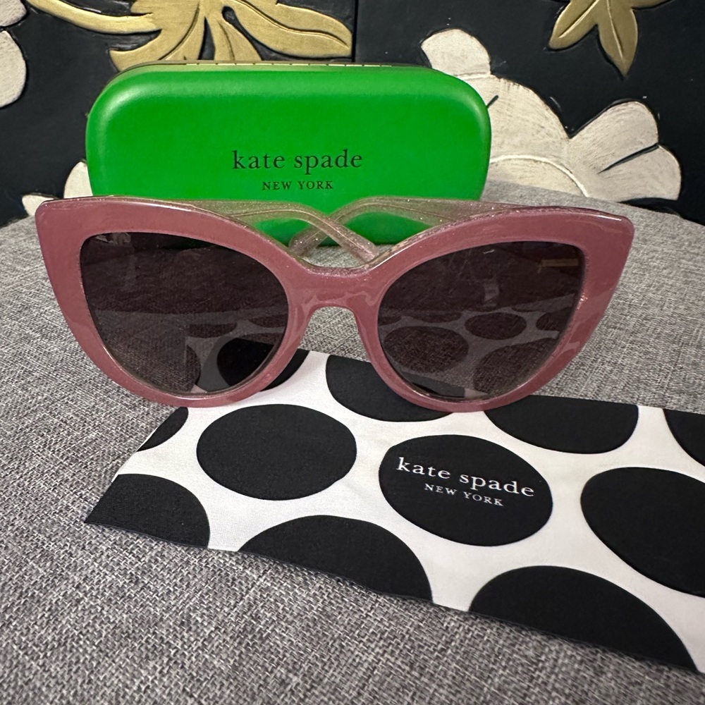 Kate Spade Mauve Cat-Eye Sunglasses
